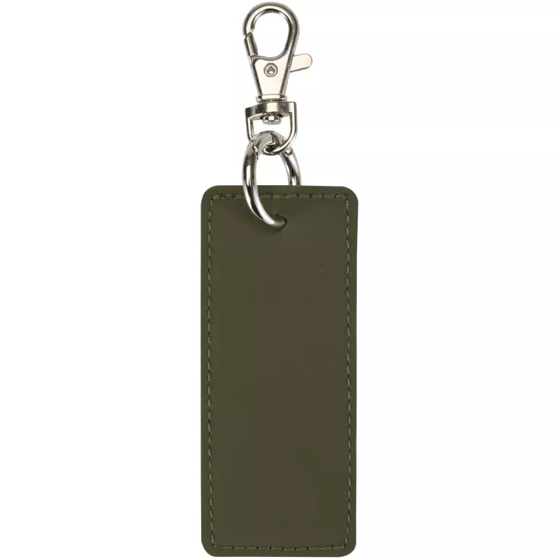 Resi Plus brelok z prostokątną zawieszką z recyklingowanego materiału z certyfikatem GRS - Leśny zielony (13014164)