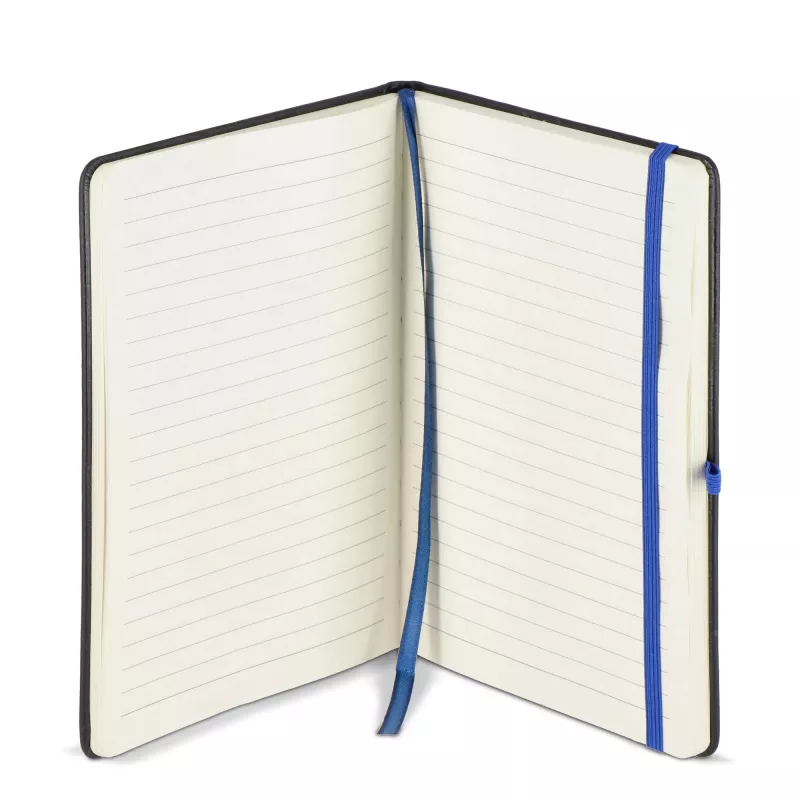 Notatnik Iroko z twardą okładką Laser A5 - czarno / niebieski (LT92090-N0211)