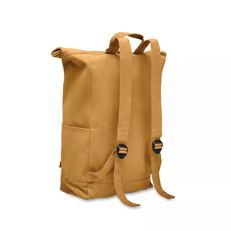 Plecak z bawełny z recyklingu 390 g/m² KAMET - Ochre (MO2552-78)
