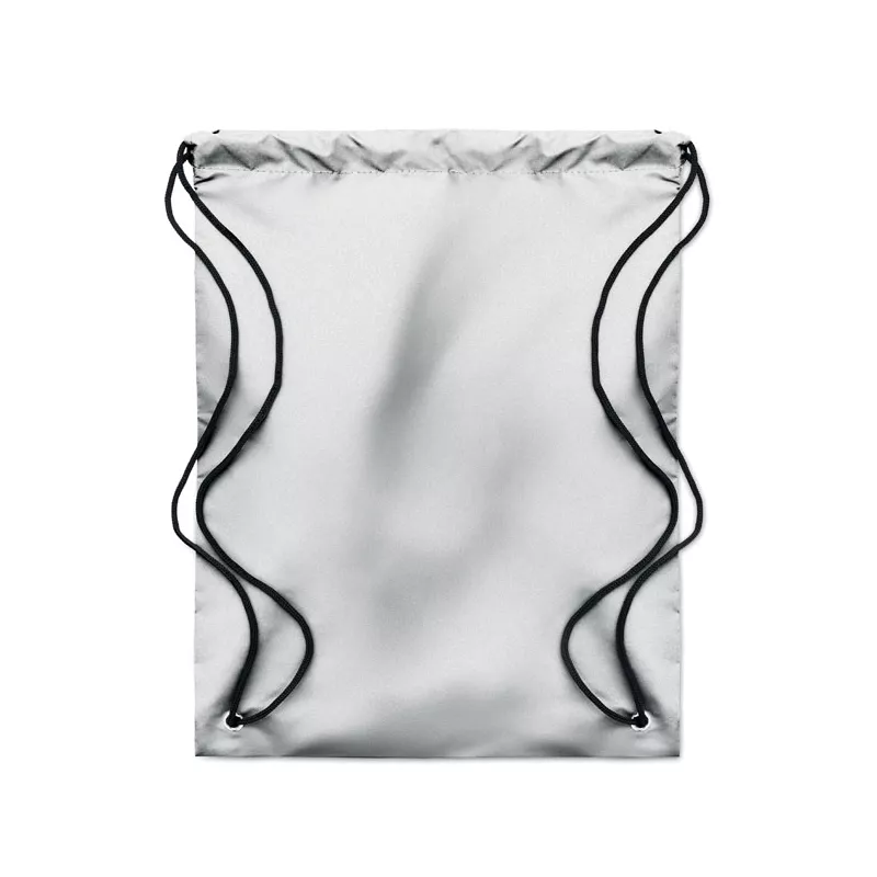 Worek ze sznurkiem odblaskowy SHOOP REFLECTIVE - Srebrny (MO9403-14)