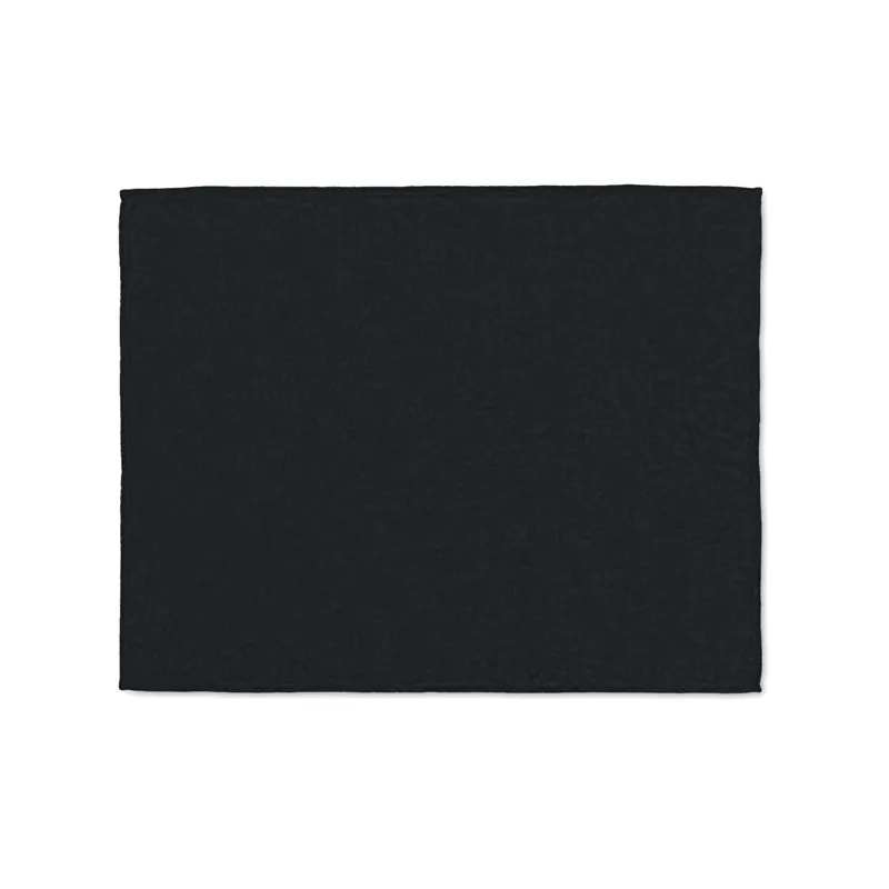 Koc polarowy RPET 120x150 cm 280 g/m² LOGAN - Czarny (MO6804-03)