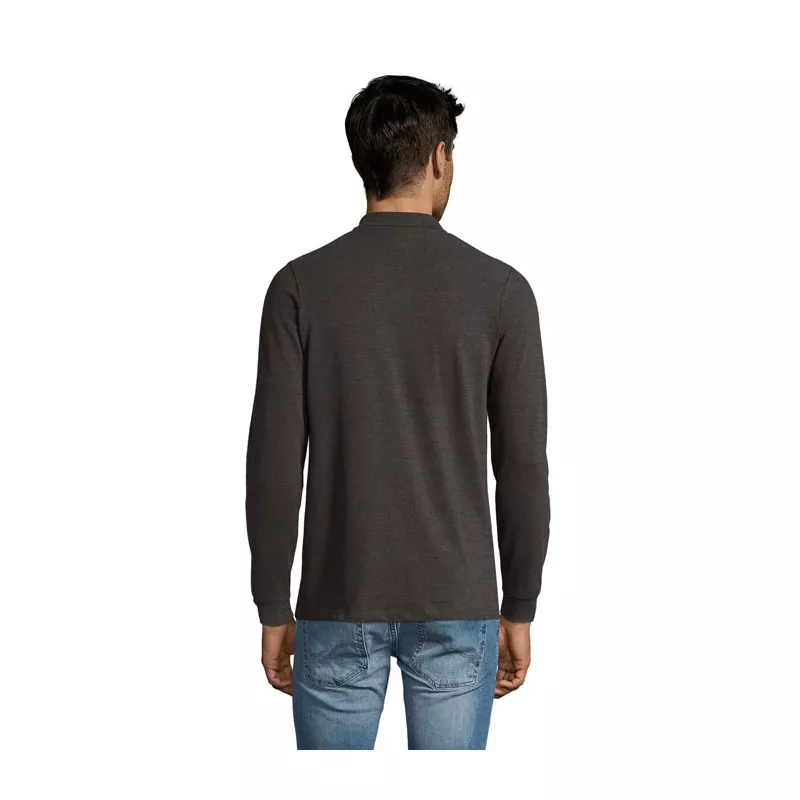 Polo męskie 180 g/m² Sol's PERFECT LSL MEN - Charcoal Melange (S02087-CE)