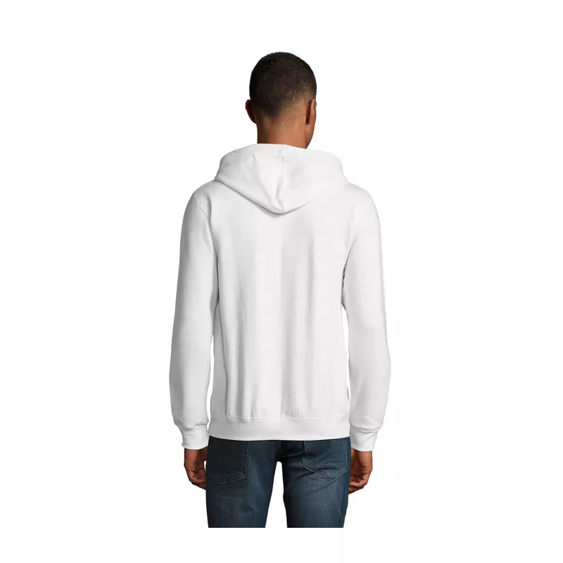 Bluza unisex z kapturem rozpinana 260 g/m² Sol's STONE - Bialy (S01714-WH)