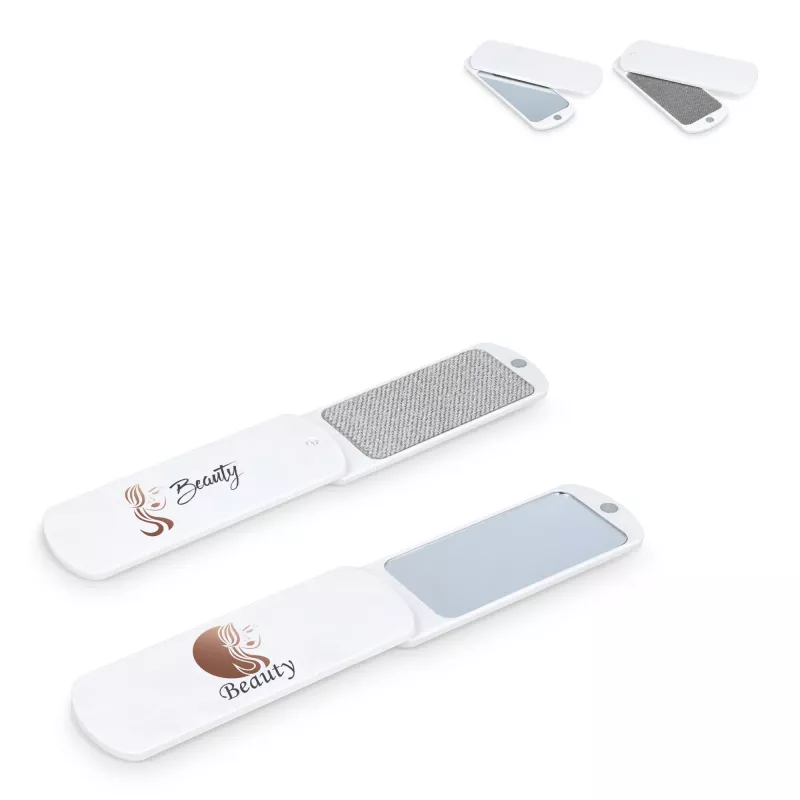 Szczotka do ubrań z lusterkiem Kaiya - biały (LT92736-N0001)