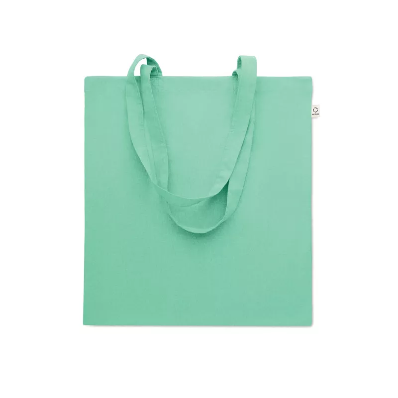 Torba z bawełny z recyklingu 140 g/m² VIVEKA COLOUR - Miętowy Zielony (MO2302-77)