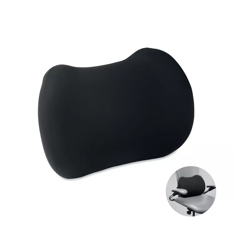 Poduszka pod plecy z pamięcią kształtu NECKRES - Czarny (MO3132-03)