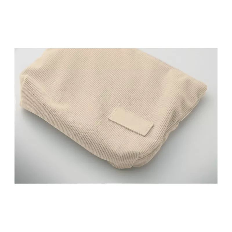 Kosmetyczka sztruksowa z podszewką 220 g/m² CORDY T - Bezowy (MO2876-13)