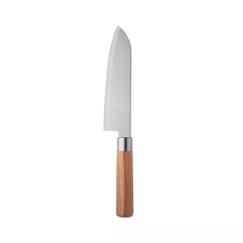 Nóż szefa kuchni z bukową rękojeścią SLICE - Srebrny (MO3157-14)