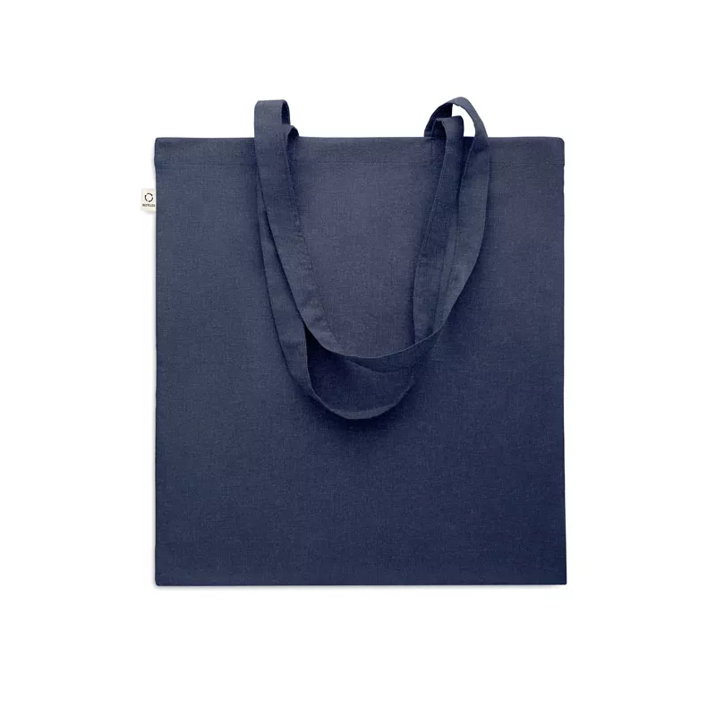 Torba z bawełny z recyklingu 140 g/m² VIVEKA COLOUR - Niebieski (MO2302-04)