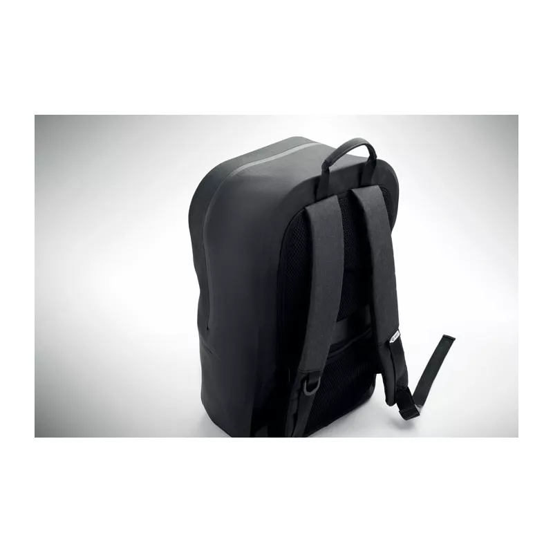 Plecak na laptop 16" wodoodporny RPET BRENNA - Czarny (MO2600-03)
