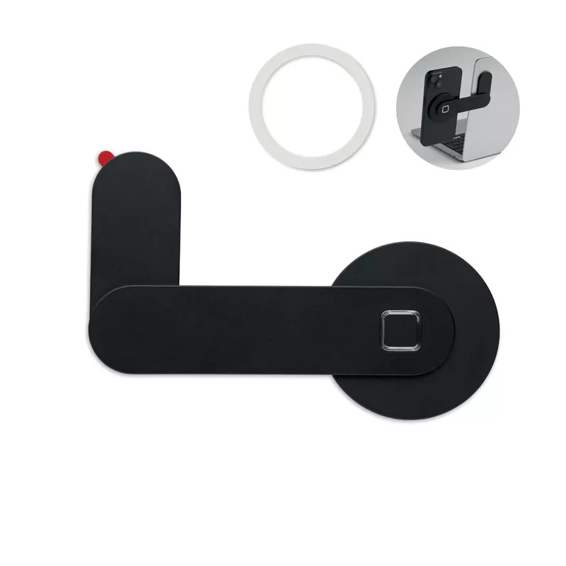 Magnetyczny uchwyt na telefon z aluminium SCREENTACH - Czarny (MO3160-03)