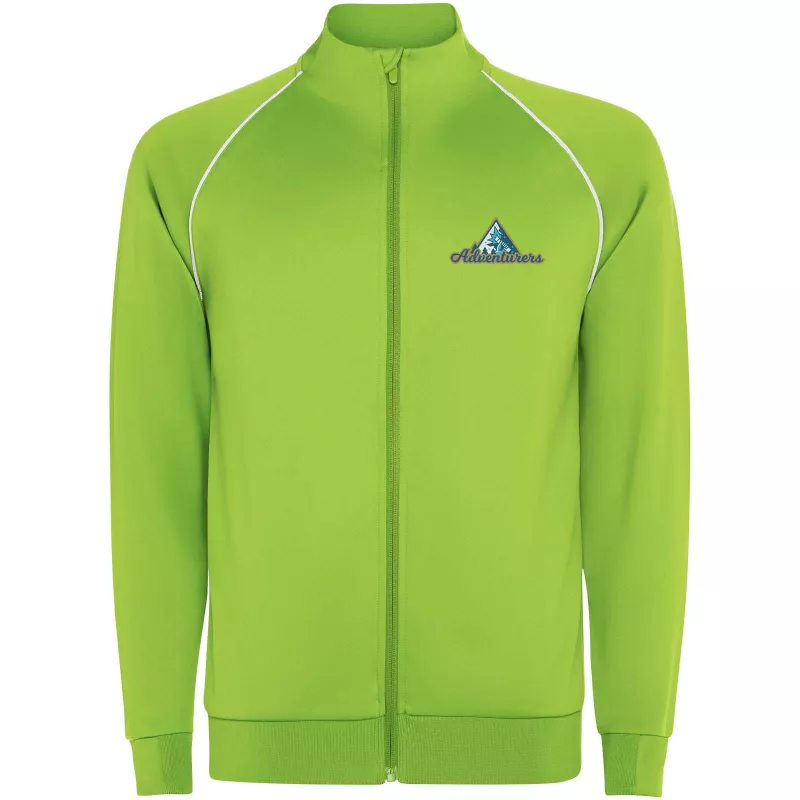 Męska bluza Valier z zamkiem błyskawicznym na całej długości - Fluor Green (R0437-FLGREEN)