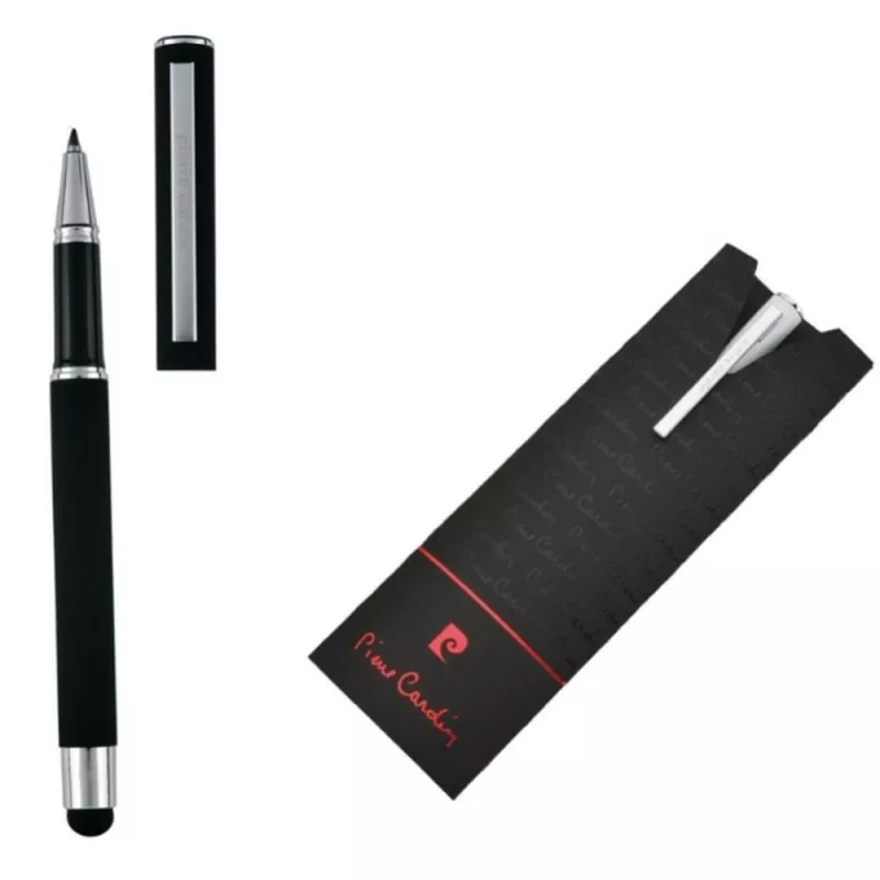 Pióro kulkowe touch pen soft touch CLAUDIE Pierre Cardin - czarny (B0300801IP303)