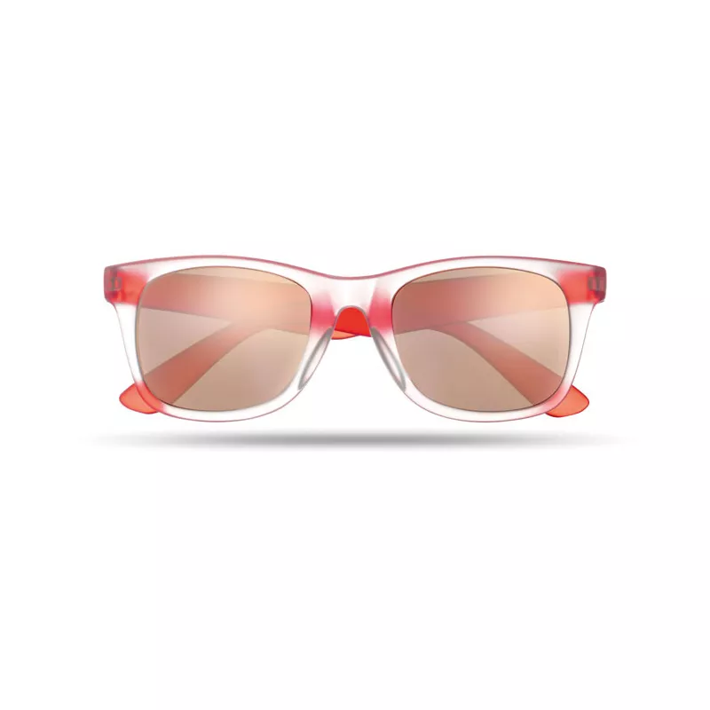 Okulary przeciwsłoneczne lustrzane UV400 AMERICA TOUCH - Czerwony (MO8652-05)