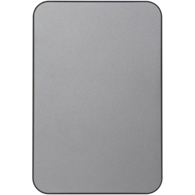 Powerbank Avis 10 000 mAh z recyklingowanego aluminium, z wbudowanym magnesem  - Gun metal (12444582)
