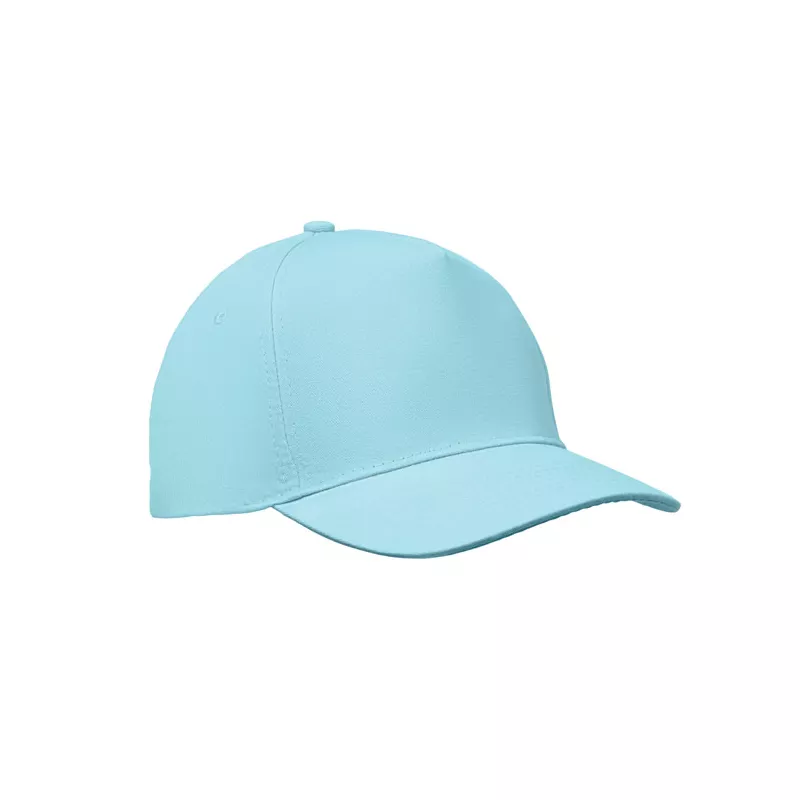 Czapka z daszkiem 5-panelowa z bawełny 180 g/m² SUNNY - Baby Blue (MO2345-66)