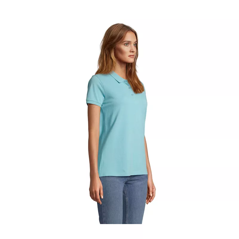 Polo damskie organiczne 170 g/m² Sol's PLANET WOMEN - Pool Blue (S03575-BP)