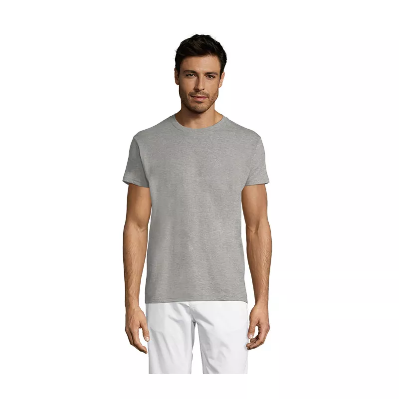 Koszulka unisex 150 g/m² Sol's TITAN - Szary Melanż (S04728-GM)