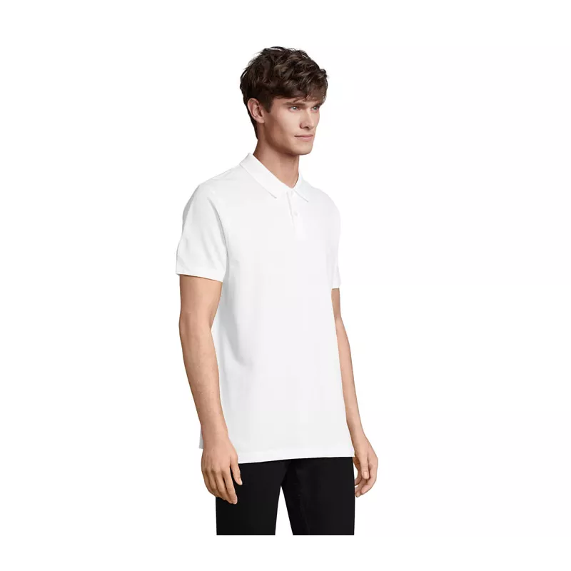 Koszulka polo unisex z czesanej bawełny Sol's PULSE - Bialy (S04502-WH)
