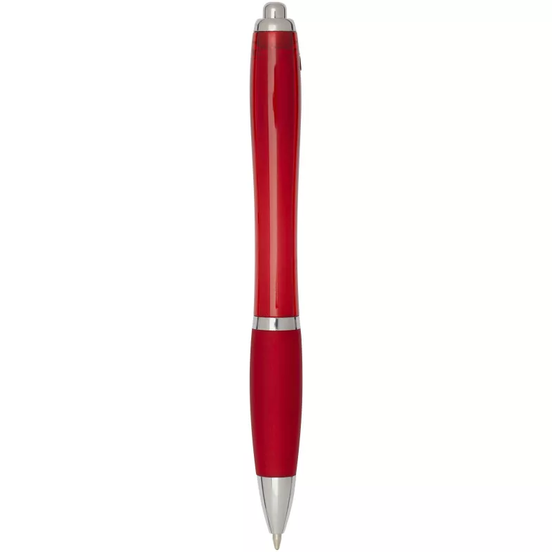 Nash długopis kulkowy z tworzyw sztucznych pochodzących z recyklingu z certyfikatem RCS, z kolorowym korpusem i uchwytem (nie - Czerwony (10645321)