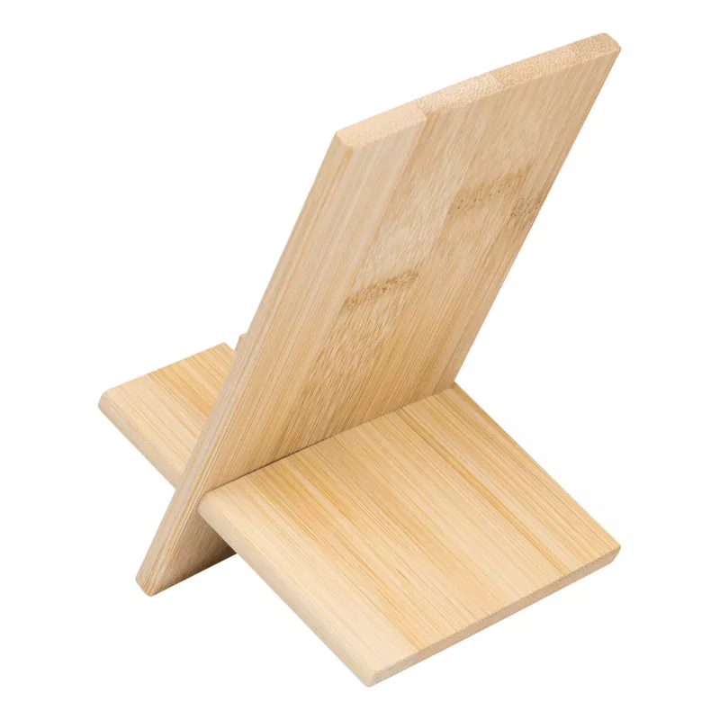 Stojak na smartfon BAMBOO CHAIR - brązowy (56-1107369)