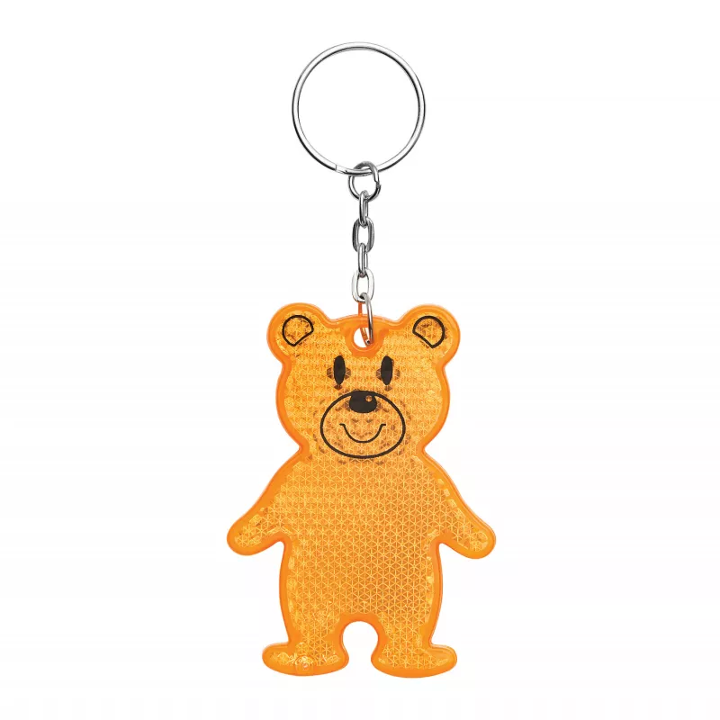 Brelok odblaskowy TEDDY - pomarańczowy (56-0402527)