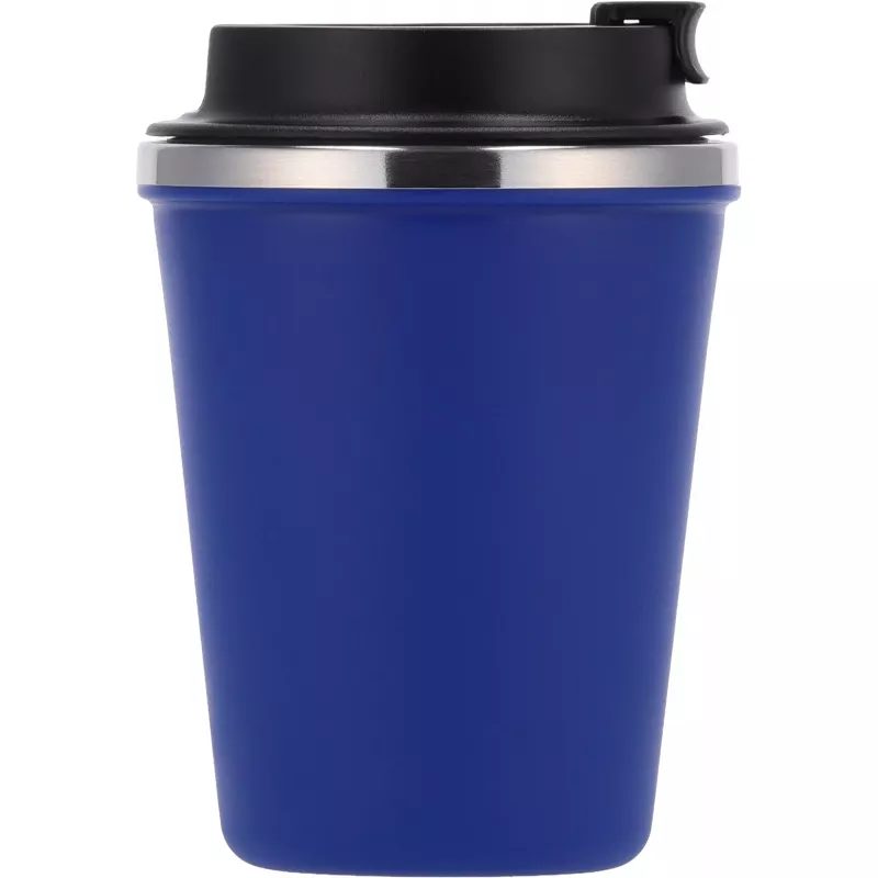 Kubek termiczny 350 ml z powłoką z recyklingu METODY - niebieski (8496204)