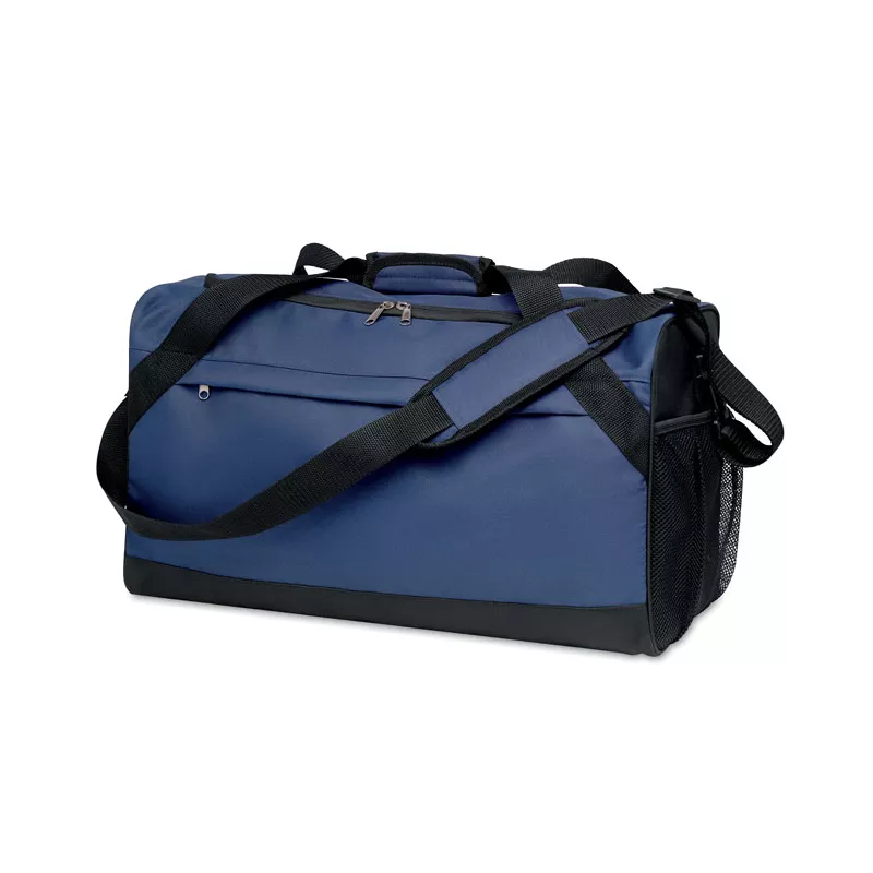 Torba sportowa z RPET 600D z odpinanym paskiem TERRA + - Niebieski (MO6209-04)