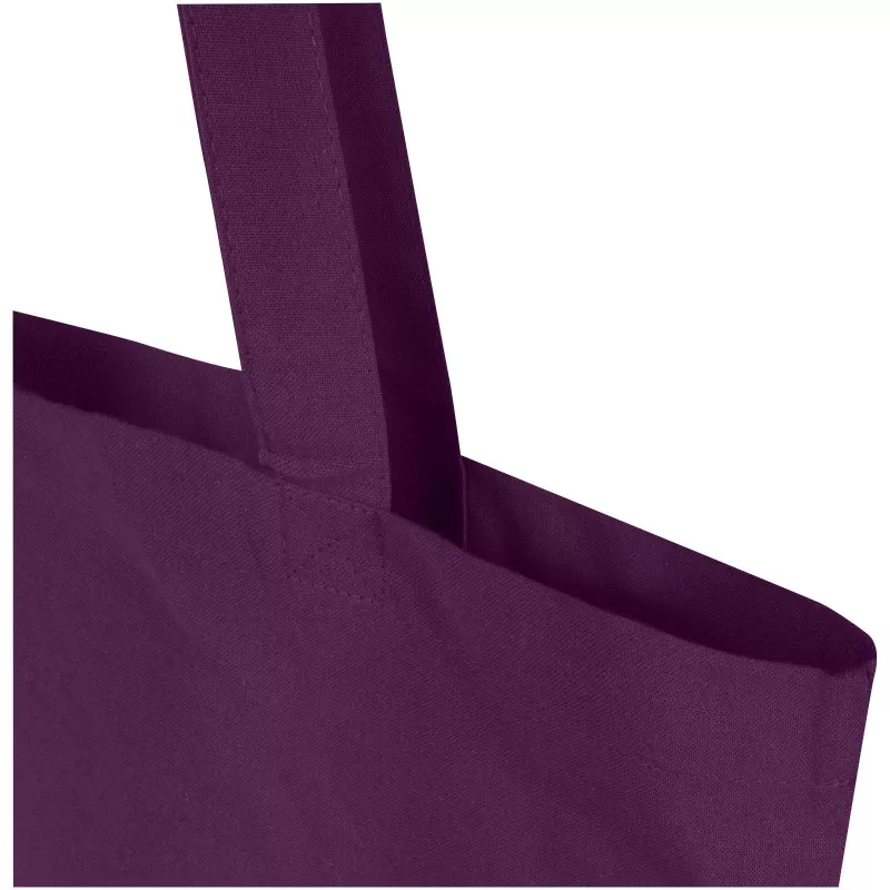 Madras Blend torba na zakupy z bawełny z recyklingu z certyfikatem GRS o gramaturze 140 g/m² i pojemności 7l - Fioletowy (12076037)