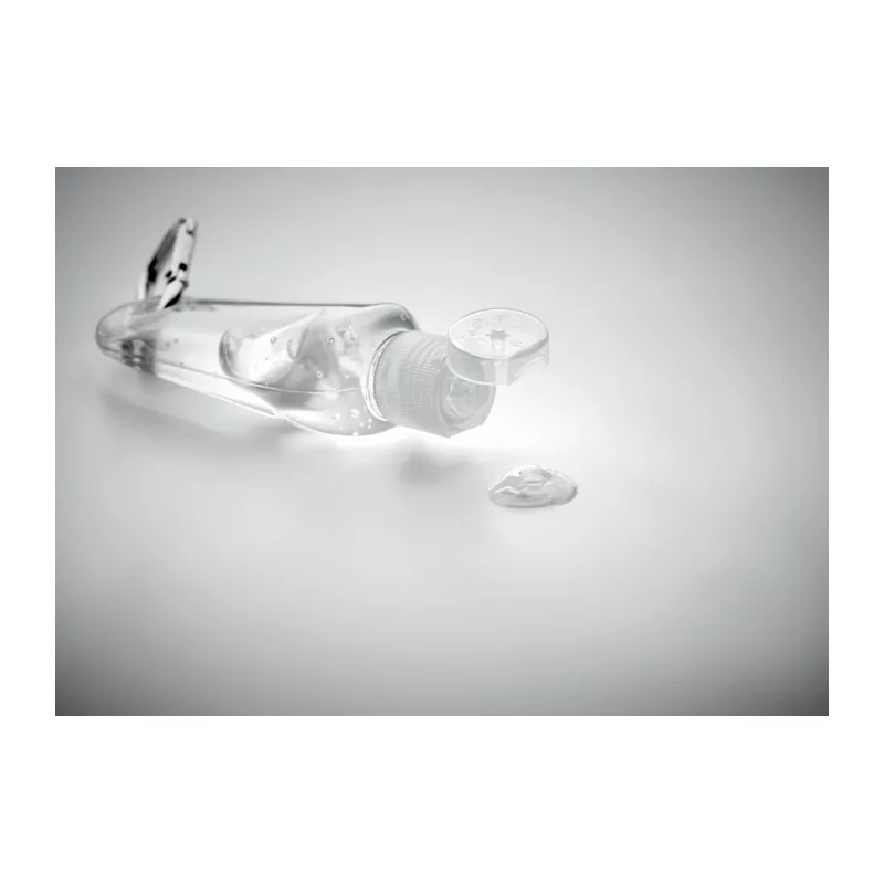 Żel do mycia rąk 30 ml z karabińczykiem GEL2GO - Przezroczysty (MO6130-22)