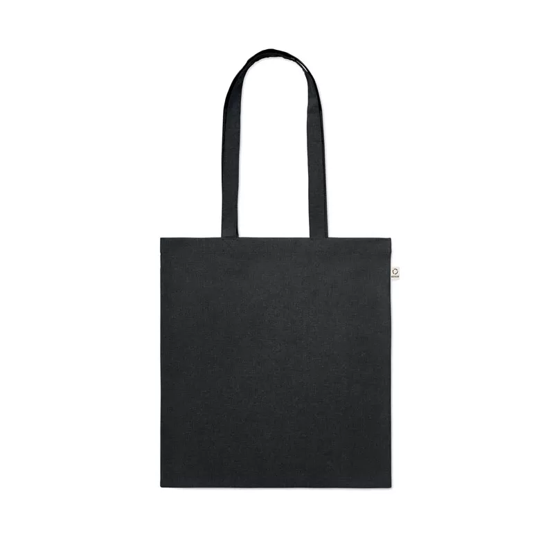 Torba z bawełny z recyklingu 140 g/m² VIVEKA COLOUR - Czarny (MO2302-03)