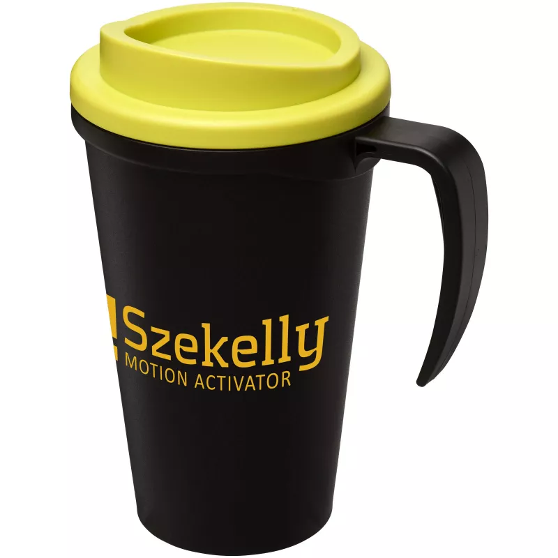 Kubek termiczny z serii Americano® Grande o pojemności 350 ml - Czarny-Limonka (21000416)