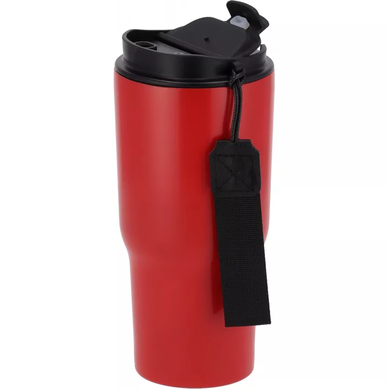 Kubek termiczny 550 ml ze stali z recyklingu DANA - czerwony (8523905)