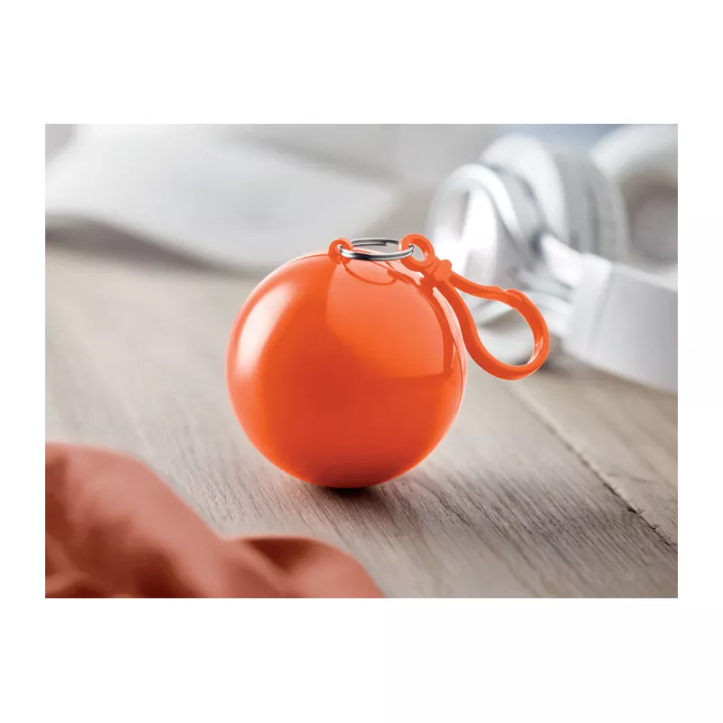 Ponczo przeciwdeszczowe w etui z karabińczykiem NIMBUS - Pomaranczowy (MO7421-10)