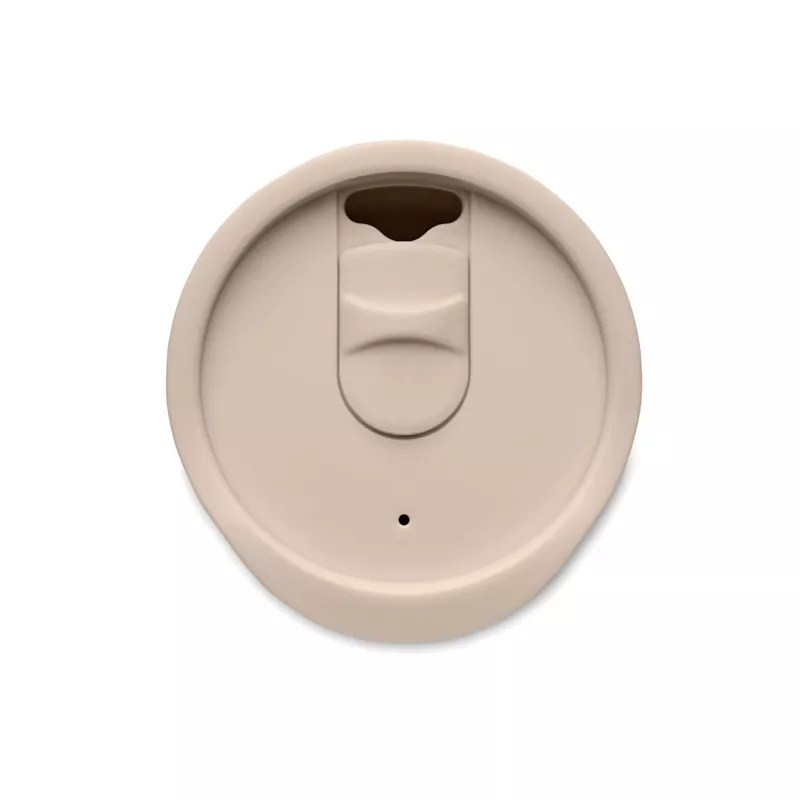 Kubek dwuścienny z korkową podstawą 300 ml CO - Bezowy (MO2446-13)