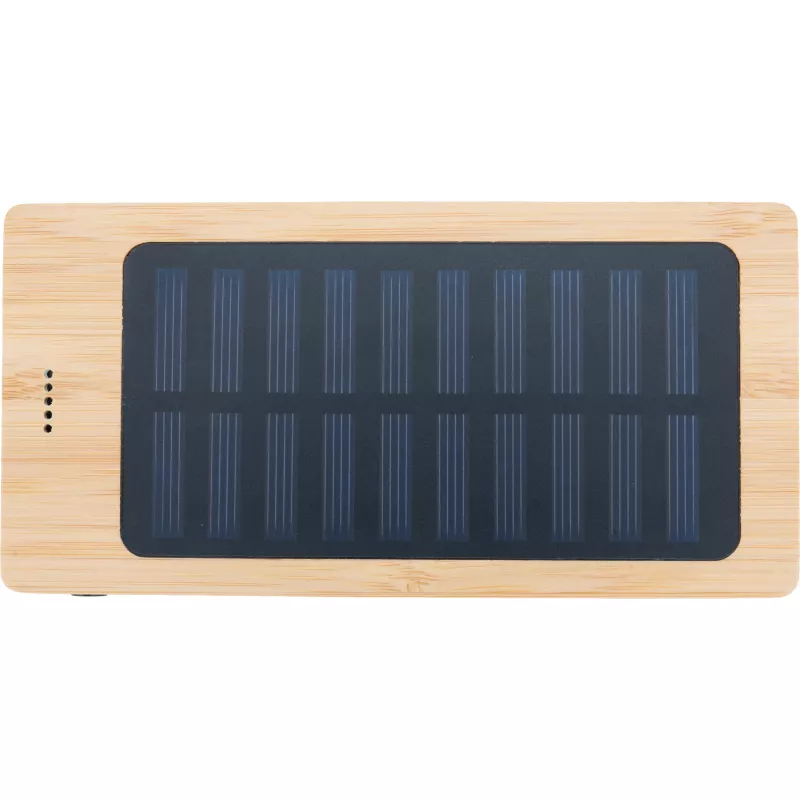 Power bank 8000 mAh solarny VALENTINA - beżowy (3256313)