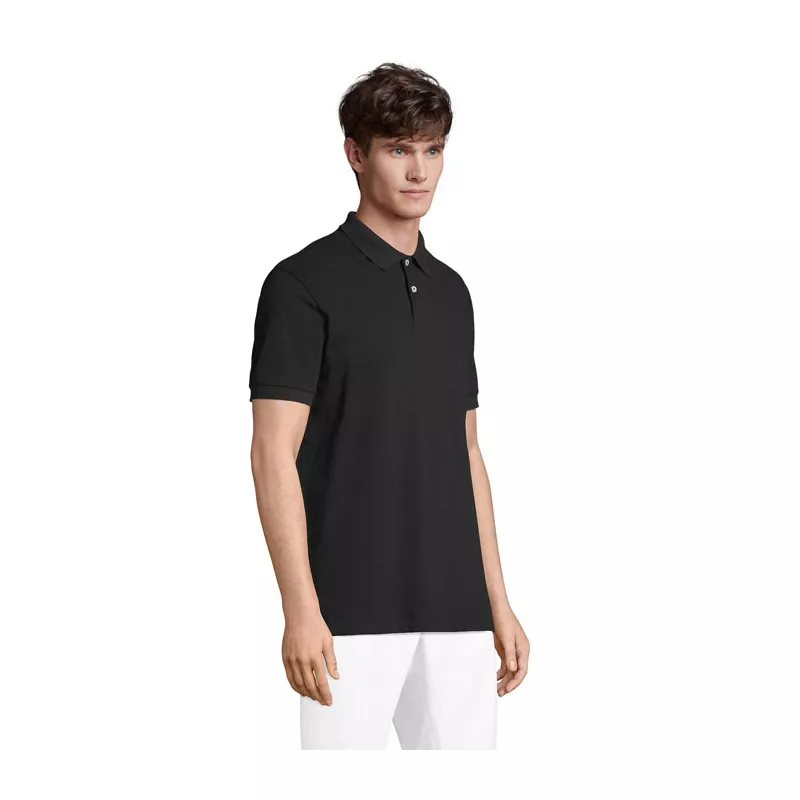 Koszulka polo męska z czesanej bawełny Sol's PACIFIC - Czarny (S04439-BK)