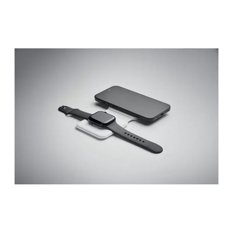 Stacja ładująca 2 w 1 składana 15W FLIP - Bialy (MO2445-06)