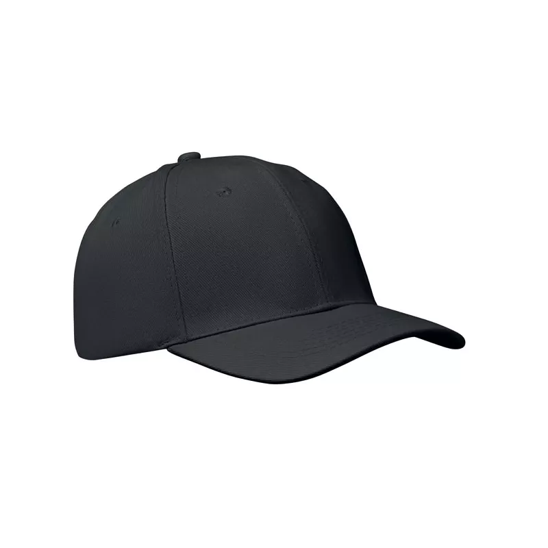 Czapka z daszkiem 6-panelowa 260 g/m² BUFFALO - Czarny (MO1464-03)