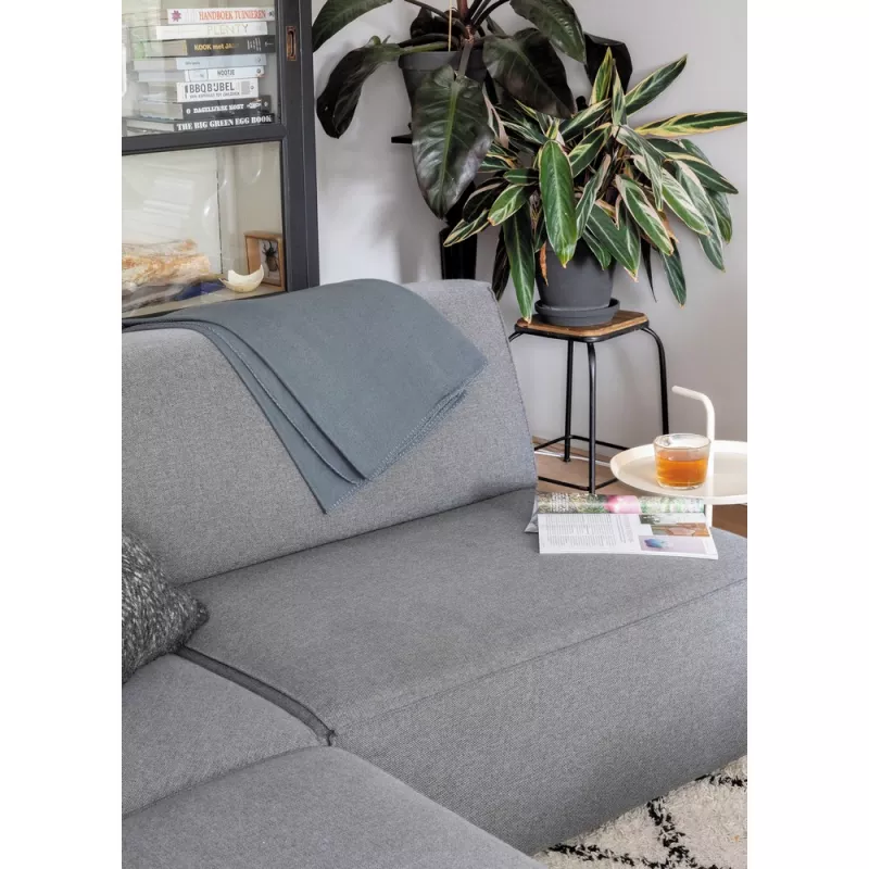 Koc polarowy 120 x 150 cm w pokrowcu - szary (P459.062)