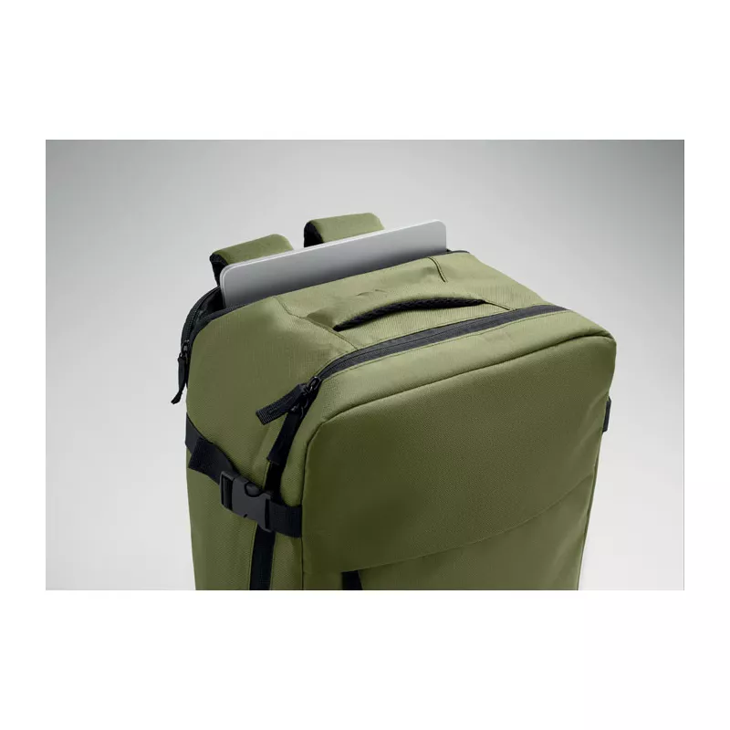 Plecak kabinowy rozciągliwy 15" RPET 20 l ASPEN - Zieleń Wojskowa (MO3195-49)