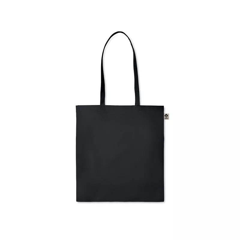 Torba z bawełny organicznej 140 g/m² ZIMDE COLOUR - Czarny (MO6189-03)