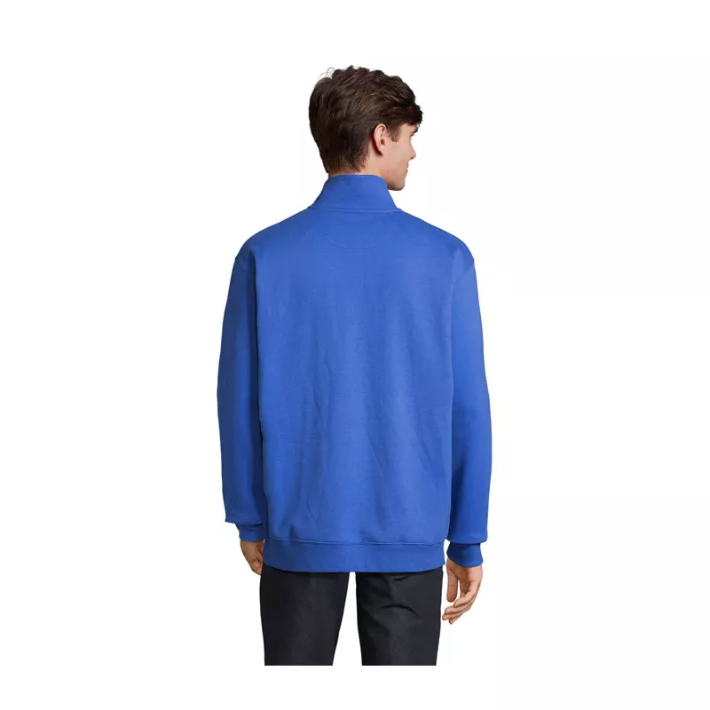 Bluza ze stójką i zamkiem 1/4 Sol's CONRAD - Niebieski (S04234-RB)