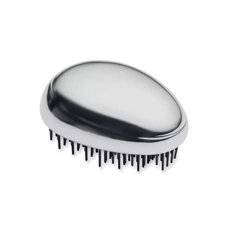 Szczotka do włosów przeciw plątaniu BRUSH - Srebrny Blyszczacy (MO3163-17)