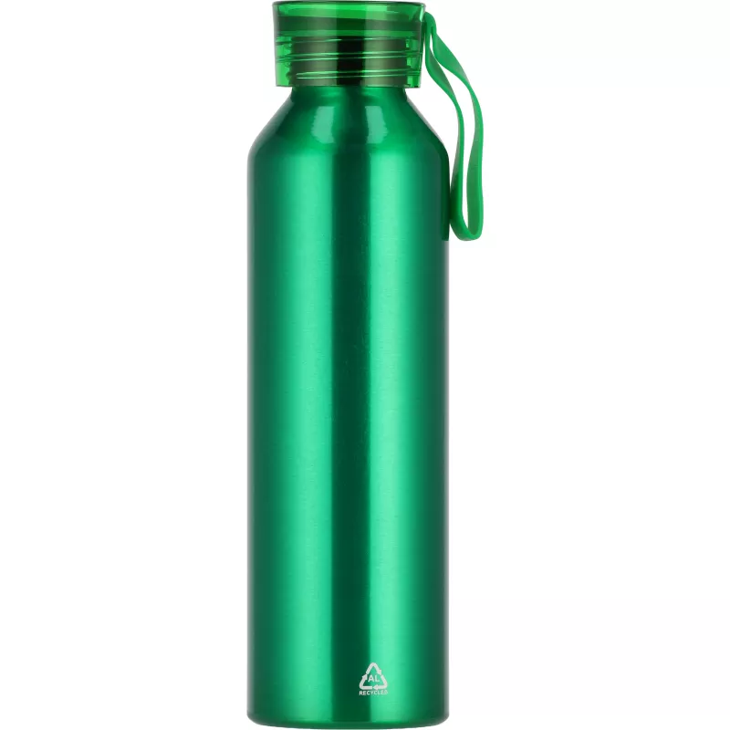 Butelka z aluminium z recyklingu CORK 600 ml - zielony (424709)
