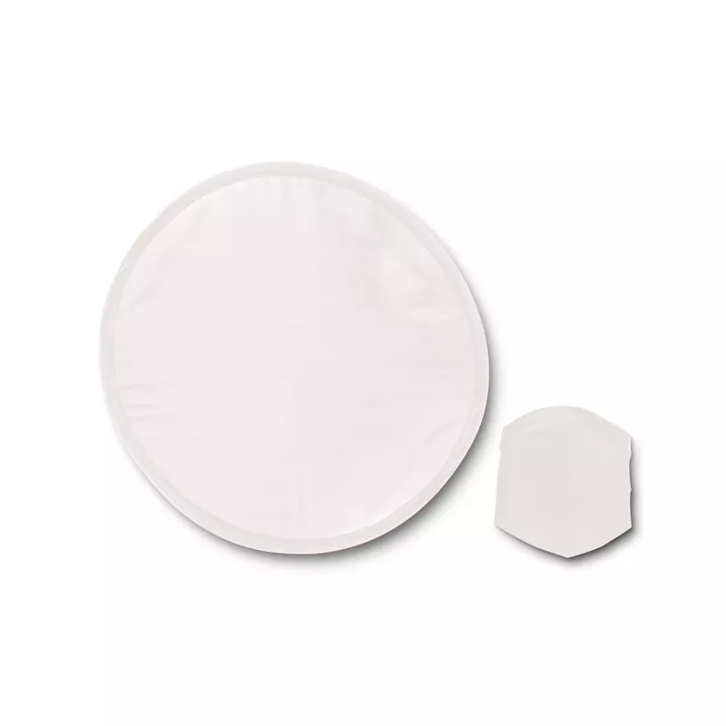 Frisbee składane z poliestru w etui ATRAPA - Bialy (IT3087-06)