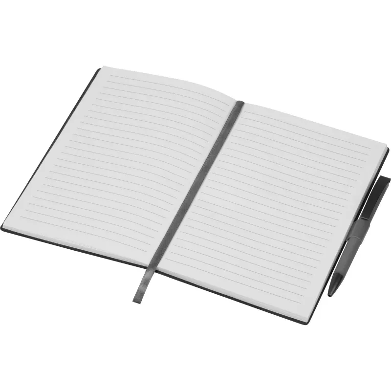 Notes A5 w linie z długopisem MERSIN - szary (562007)