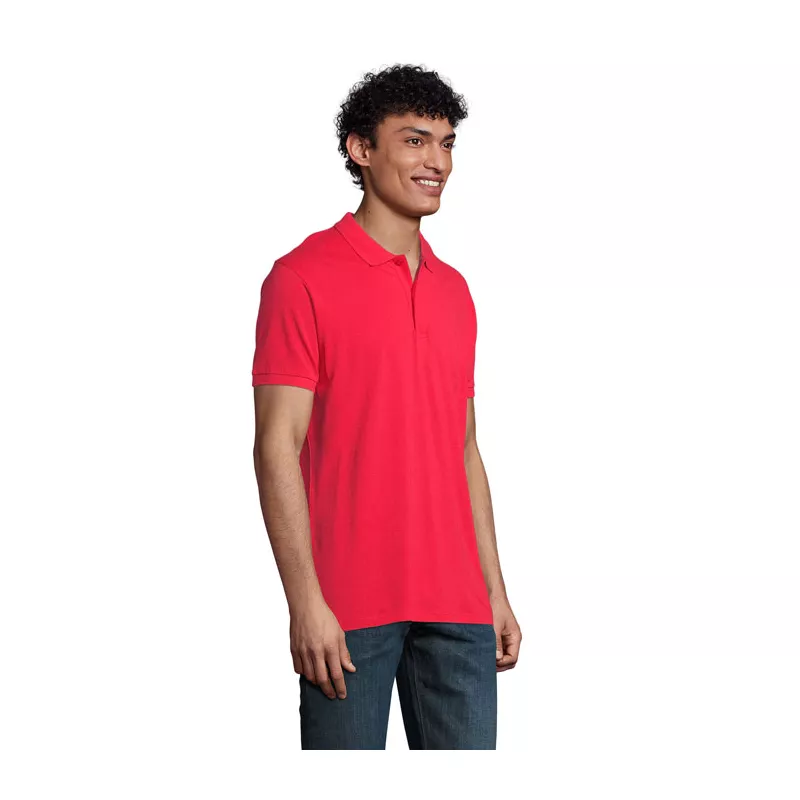 Polo męskie organiczne 170 g/m² Sol's PLANET MEN - Czerwony (S03566-RD)