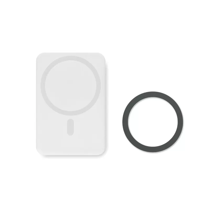 Powerbank magnetyczny 5000 mAh 15W DOUBLETIC - Bialy (MO6874-06)