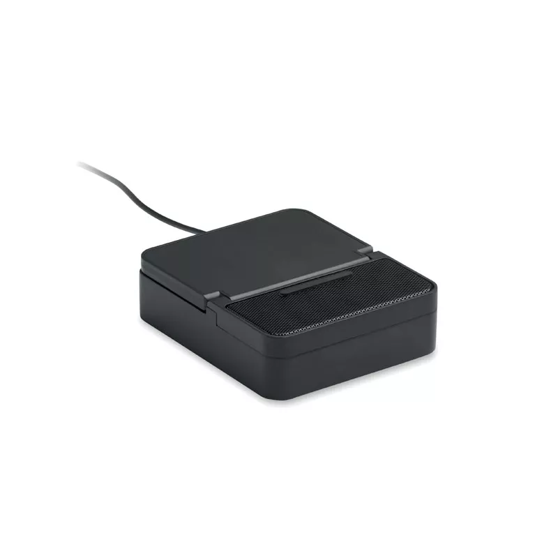 Głośnik z ładowarką indukcyjną 15W CHARGEBEAT - Czarny (MO3189-03)